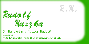 rudolf muszka business card